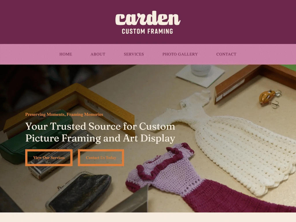 framing-site-screenshot